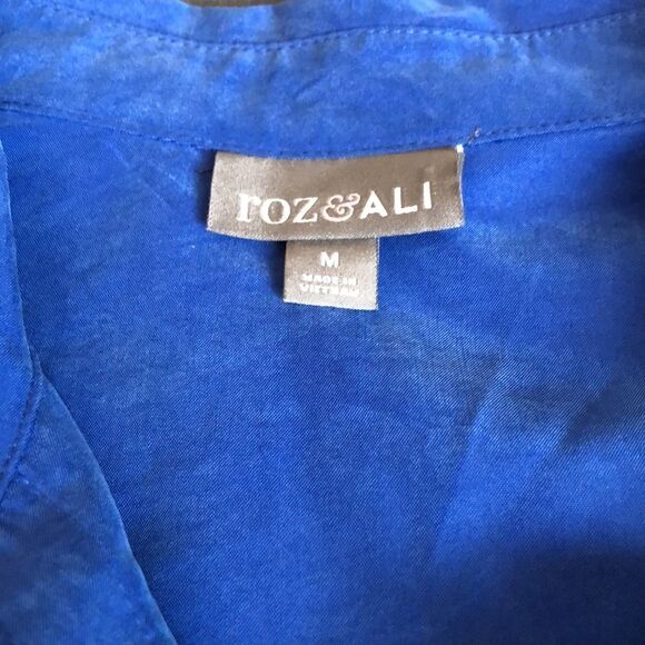 Blue Modal blend button up shirt - Picture 5 of 7